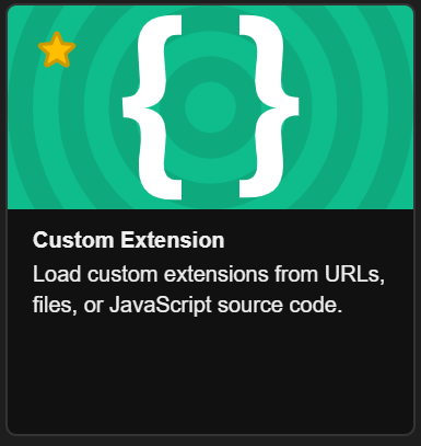 Custom Extension